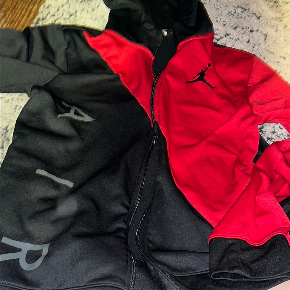 Jordan Red and Black Winter Jackets for Cold Weather